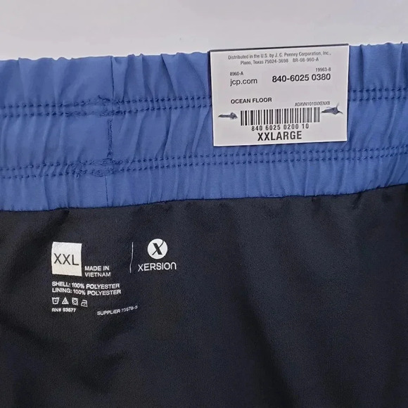 Xersion Running Short Blue Built-In Brief Size XXL Ocean Floor - Picture 9 of 11
